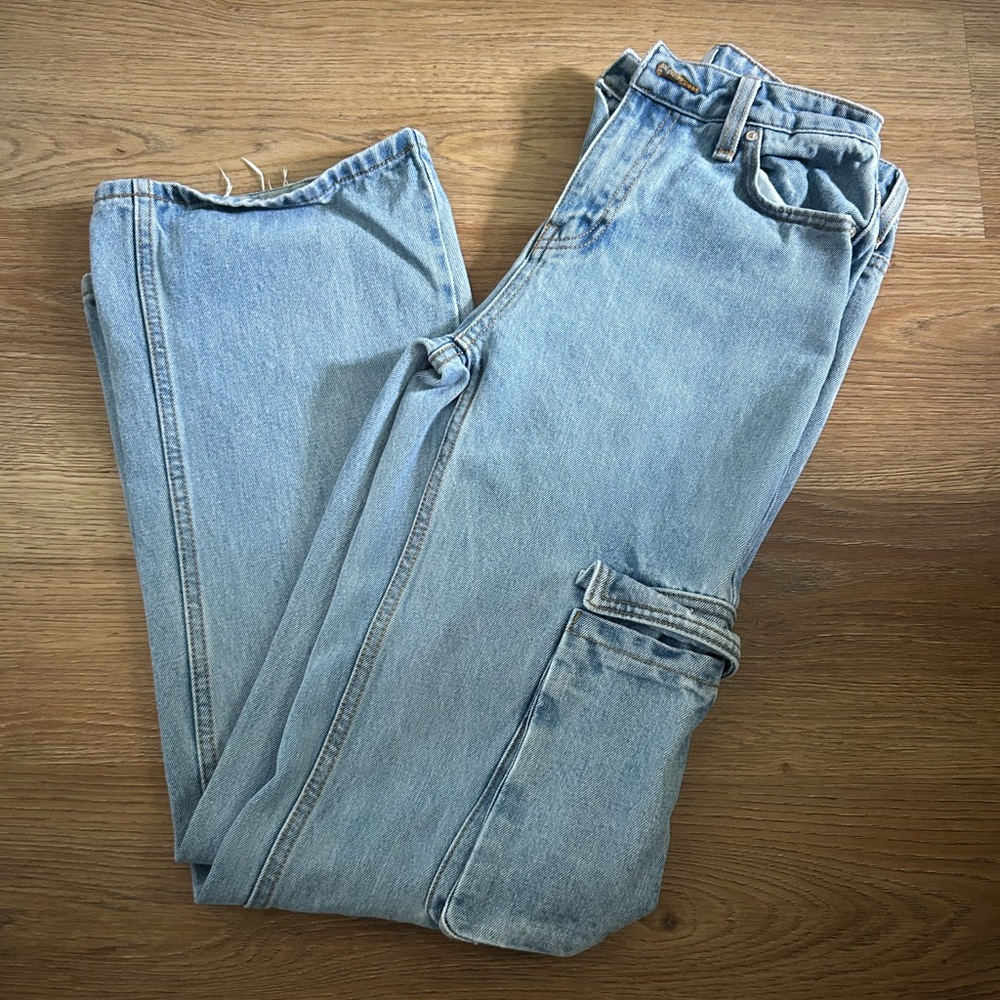 Baggy Blue Cargo Jeans